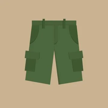 Pocket shorts Stock Illustration