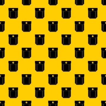 Pocket with valve and button pattern vector Illustrazione stock