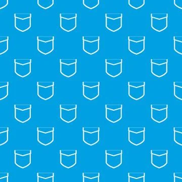 Pocket with valve pattern seamless blue Illustrazione stock