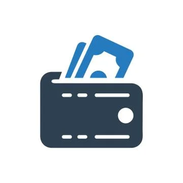 Pocket Wallet Icon Illustrazione stock
