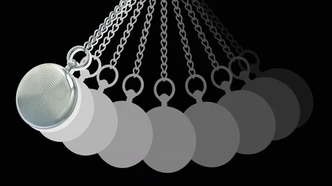 Pocket watch in black background. Looping footage. 3D Illustration. Video stock 131149551