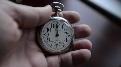 Pocket Watch comes into view Stock Footage 34619386