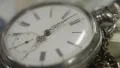 Pocket watch dial closeup, hands moving. Time flying by, history HD Footage