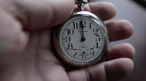Pocket Watch Fall Away Stock Footage 34613780