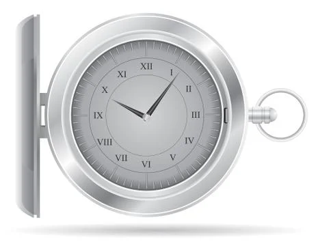 Pocket watch illustration Stock Illustration