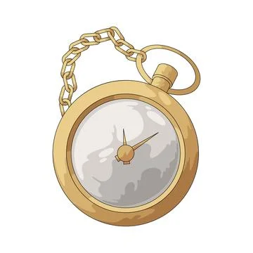 Pocket watch illustration Stock Illustration