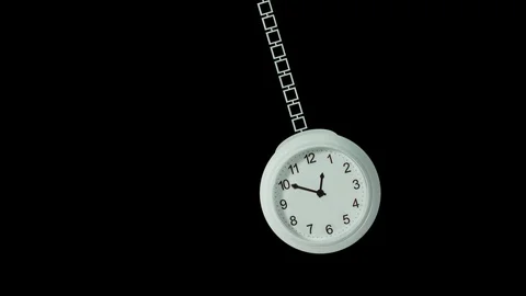 Pocket watch oscillates in a hypnotic Stock Video Pond5