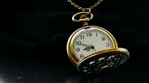 Pocket Watch Time Lapse Graded Stock Footage 39388725