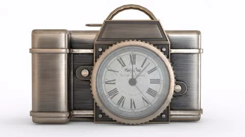 Pocket watch with white background Illustrazione stock