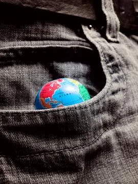 Pocket world Stock Photos