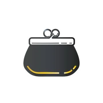 Pocketbook purse isolated Stock Illustration