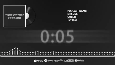 Podcast audio spectrum Stock After Effects