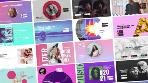 Podcast Audio Visualizers After Effects stock