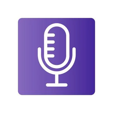 Podcast box icon. Audio Distribution. Karaoke and audio. Vectors. Stock Illustration