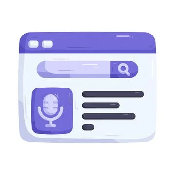 Podcast browser Stock Illustration