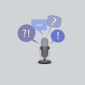 Podcast concept Stock Illustration