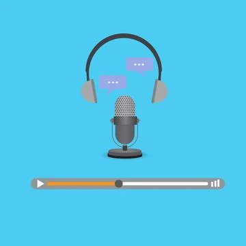 Podcast concept Stock Illustration