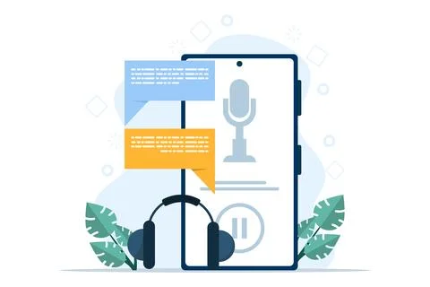 Podcast concept Stock Illustration