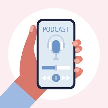 Podcast concept Stock Illustration