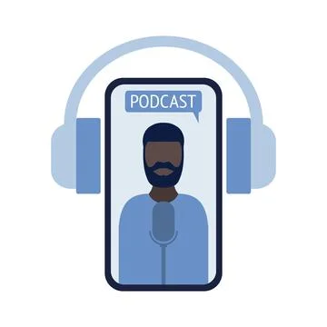 Podcast concept Stock Illustration