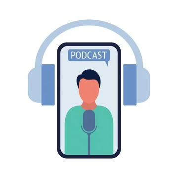 Podcast concept Stock Illustration