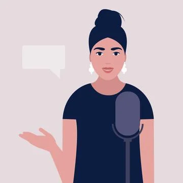 Podcast concept Stock Illustration
