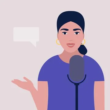 Podcast concept Stock Illustration