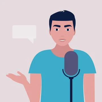 Podcast concept Stock Illustration