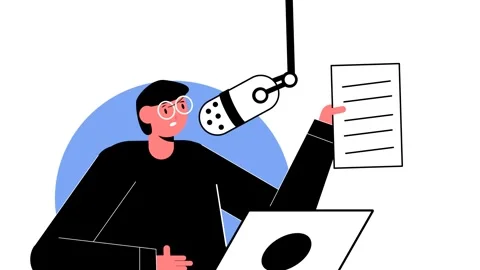 Podcast Stock Footage 300794744