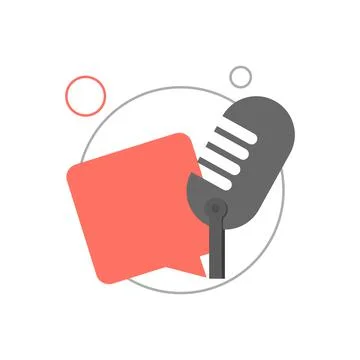Podcast Icon. Stock Illustration