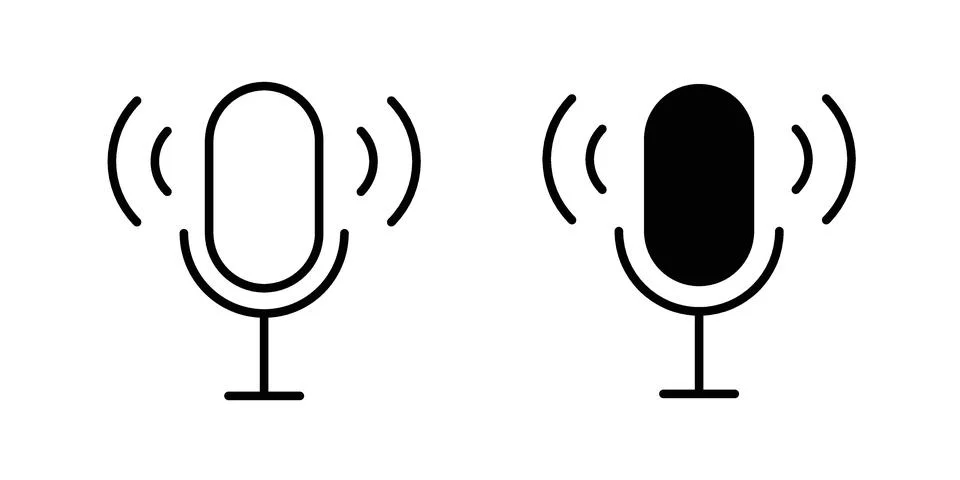 Podcast icon for web projects Stock Illustration