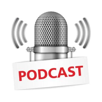 Podcast Illustrazione stock