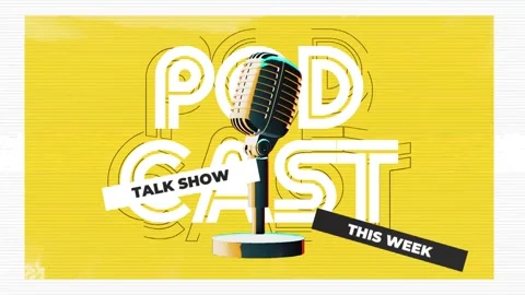 The Podcast Live Promo 스톡 After Effects