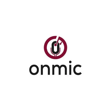 Podcast logo Stock Illustration