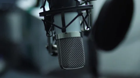 Podcast Mic Stock Footage 84291710