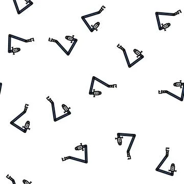 Podcast mic microphone vector seamless pattern Illustrazione stock