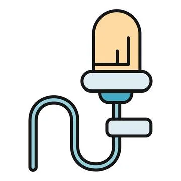 Podcast microphone broadcasting live audio recording equipment Illustrazione stock