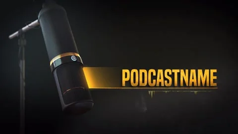 Podcast Opener Promo After Effects stock