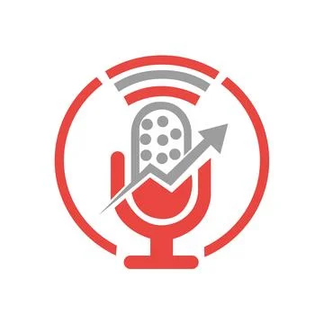 Podcast planet vector logo design. Creative space podcast logo design. Pro Vecto Stock Illustration