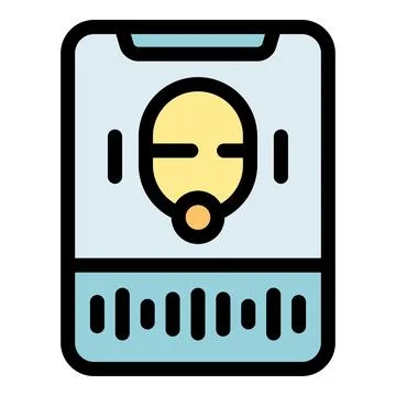Podcast player app displaying audio track waveform and podcast icon Stock Illustration