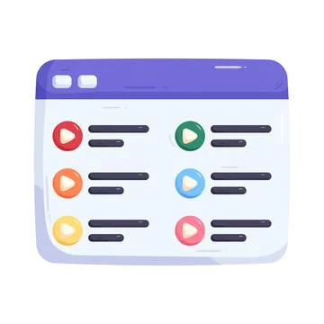 Podcast playlist Ilustración de archivo