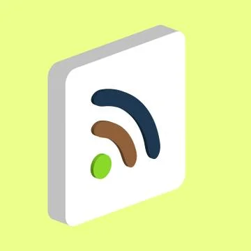 Podcast, RSS computer symbol Stock Illustration
