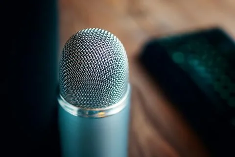 Podcast studio. Stock Photos