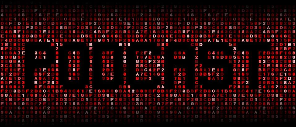 Podcast text on hex code illustration Stock Illustration