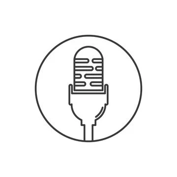 Podcast vector design Illustrazione stock