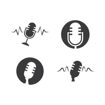 Podcast vector design Illustrazione stock
