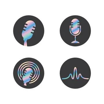Podcast vector design Illustrazione stock