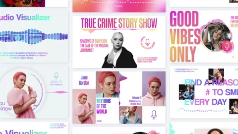Podcast Visualization Tool 스톡 After Effects