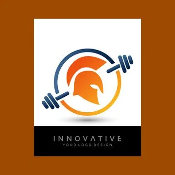 Podcast Warrior logo design . Modern vector logo design template design. Stock Illustration