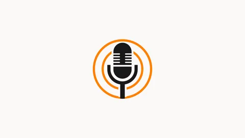 Podcasting audio motion graphic Stock Footage 332541555